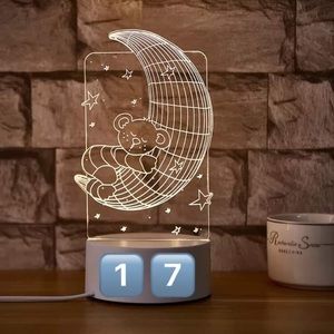 3D illusion LED night light